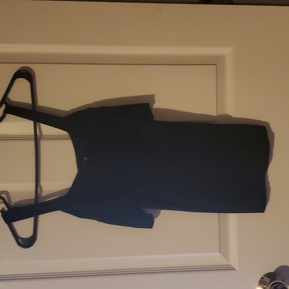 Express Black top with a front details, small petite